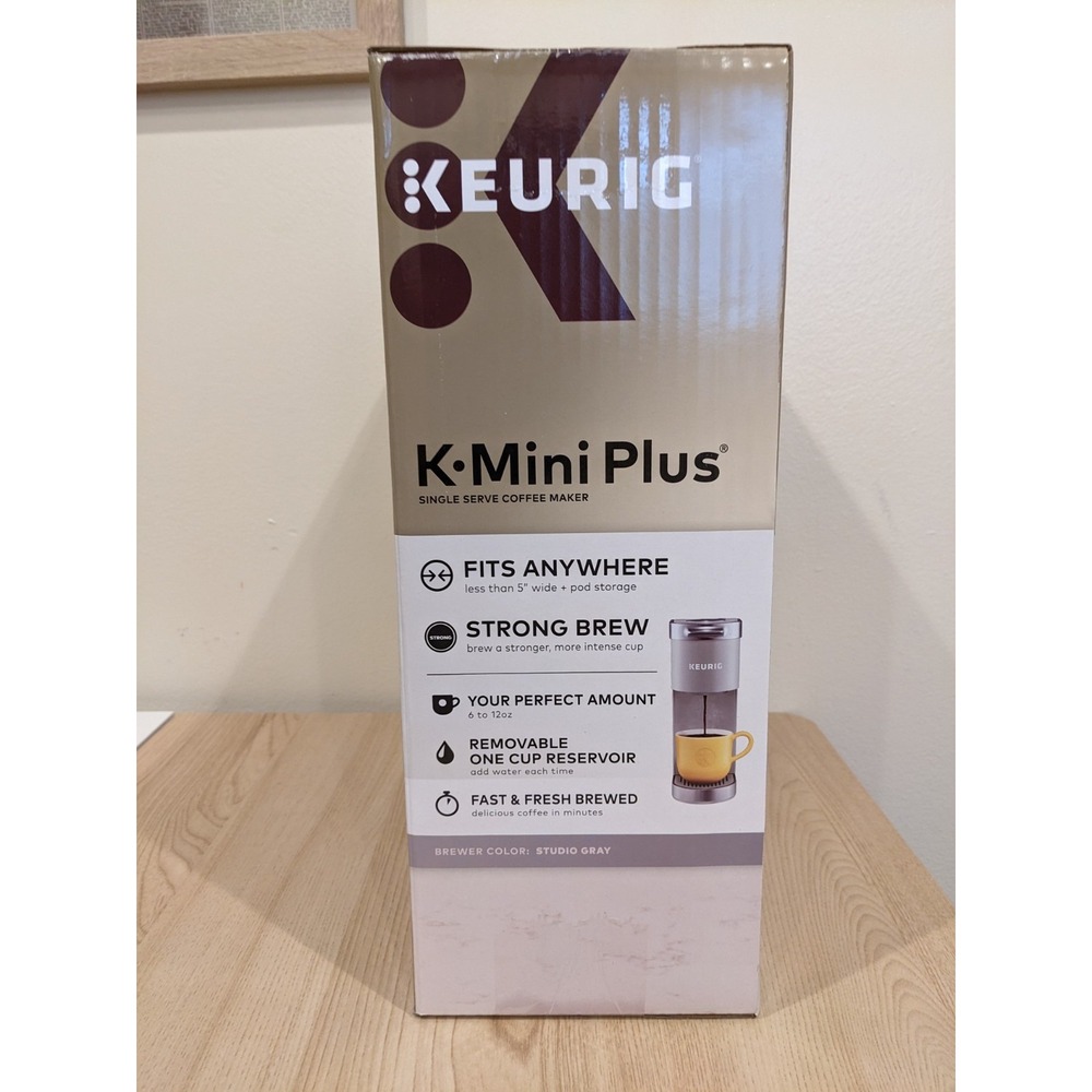 Keurig K-Mini Plus Single Serve K-Cup Pod Coffee Maker‎ Gray NEW SEALED - Picture 4 of 6